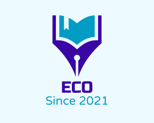 Author - Pen Learning Book logo design