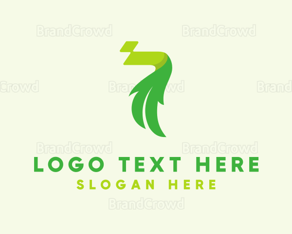 Eco Leaf Number 7 Logo