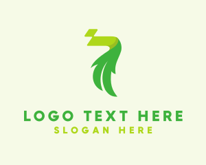 Plant - Eco Leaf Number 7 logo design