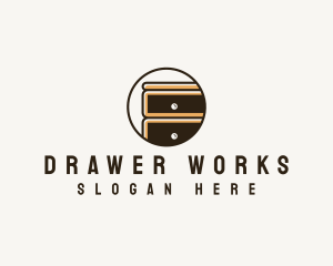 Drawer - Cabinet Furniture Drawer logo design