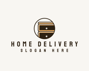 Cabinet Furniture Drawer logo design