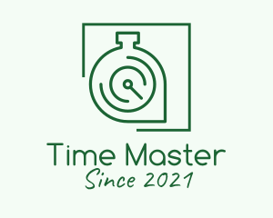 Chronometer - Stopwatch Tracker Pin logo design