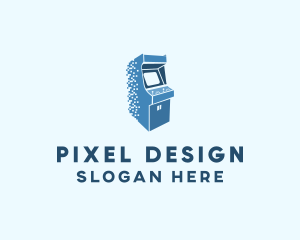 Pixel Arcade Game logo design