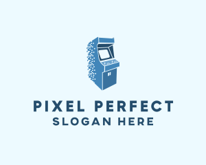 Pixel Arcade Game logo design