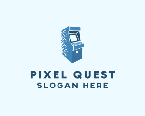 Pixel Arcade Game logo design