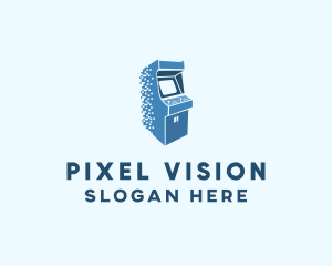 Pixel Arcade Game logo design