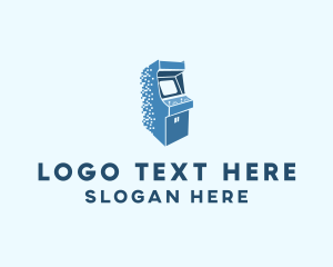 Slot Machine - Pixel Arcade Game logo design