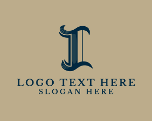 Letter I - Professional Firm Letter I logo design