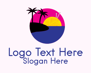 Knitting Beach Island  Logo