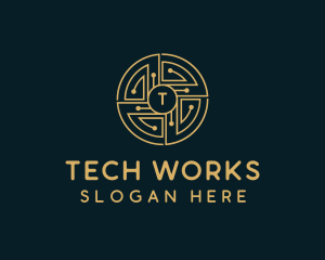 Bitcoin Digital Tech  logo design