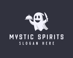 Scary Ghost Cook logo design