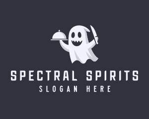 Scary Ghost Cook logo design