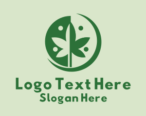 Hemp - Green Cannabis Weed logo design