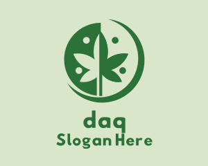 Dispensary - Green Cannabis Weed logo design