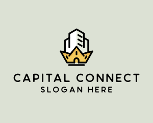 Crown Building Property logo design