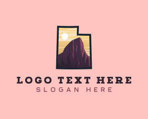 Map - Utah Canyon Tour logo design