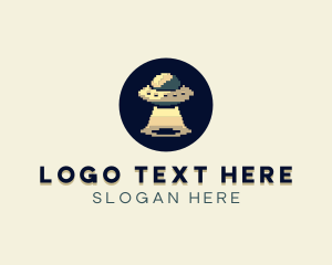 Collectible - Pixel UFO logo design