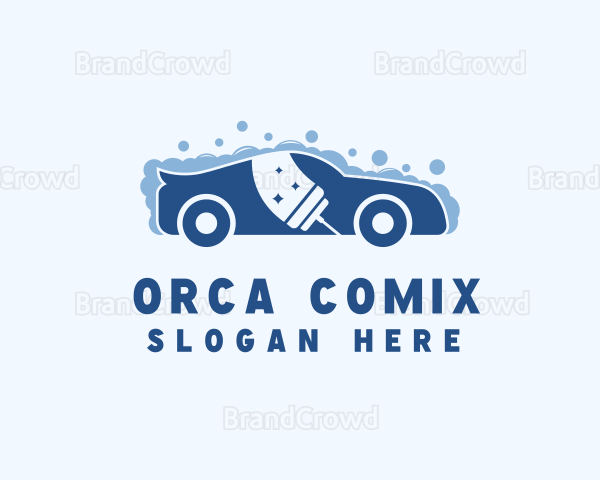 Car Wash Cleaning Logo