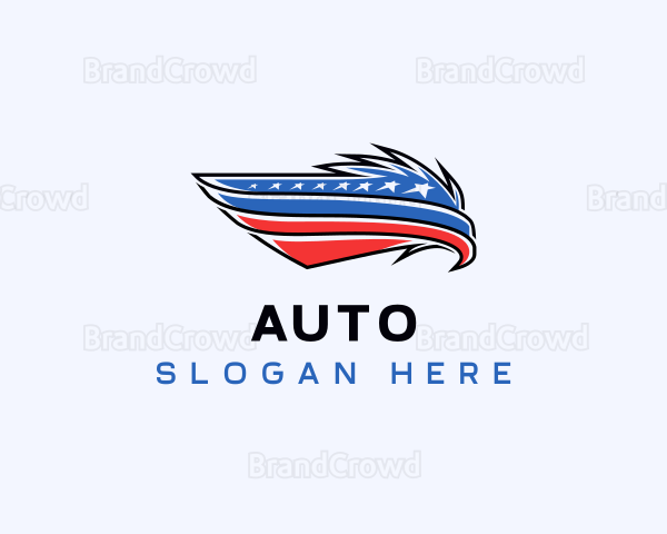 Patriotic American Eagle Logo