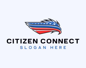 Citizenship - Patriotic American Eagle logo design