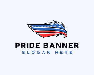 Patriotic American Eagle logo design