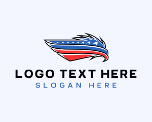 Patriotic American Eagle Logo