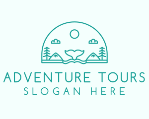 Tour - Nature Whale Travel Tour logo design