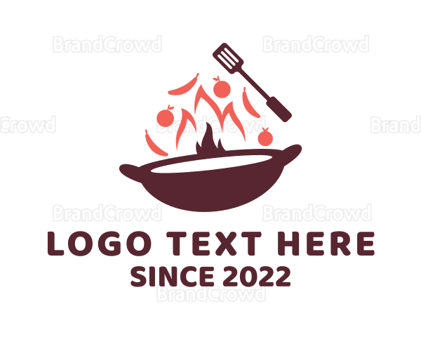Stir Fry Cooking Logo