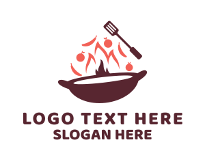 Stir Fry Cooking Logo