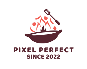 Stir Fry Cooking logo design