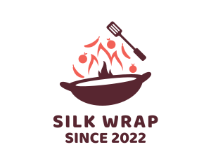 Stir Fry Cooking logo design