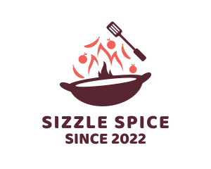 Cooking - Stir Fry Cooking logo design