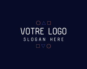 Modern Digital Shapes Logo