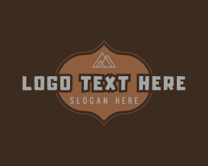 Outdoor - Modern Brown Mountain logo design