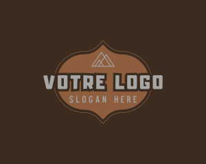 Camping - Modern Brown Mountain logo design