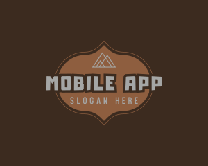 Peak - Modern Brown Mountain logo design
