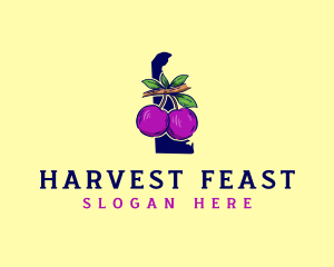 Fruit Plum Delaware logo design