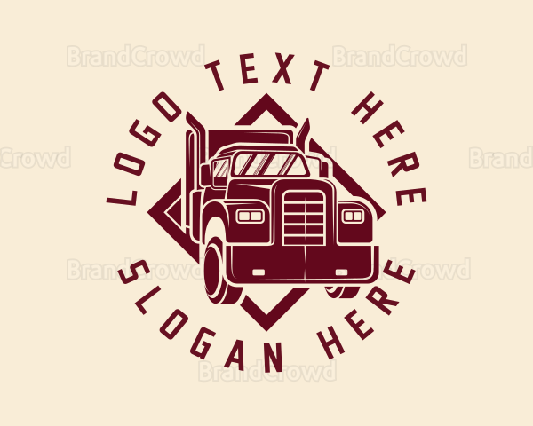Freight Truck Delivery Logo