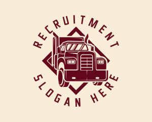 Freight Truck Delivery Logo