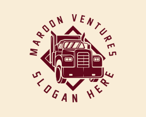 Freight Truck Delivery logo design