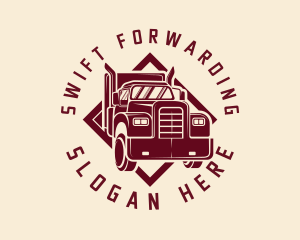 Freight Truck Delivery logo design