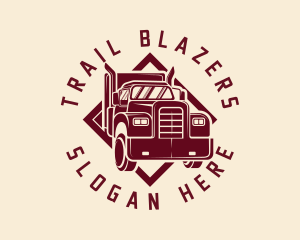 Freight Truck Delivery logo design