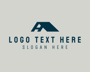 Letter - Roofing Roof Letter A logo design