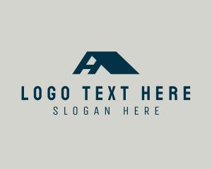 Roof - Roofing Roof Letter A logo design