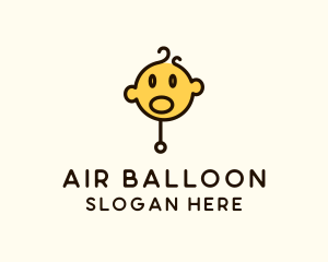 Balloon - Baby Head Balloon logo design