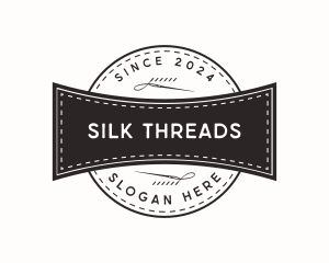 Retro Needle Thread Sewing logo design