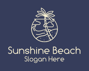 Summer - Tropical Seaside Summer Beach logo design