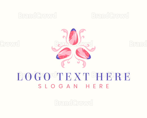 Nail Polish Cosmetics Logo