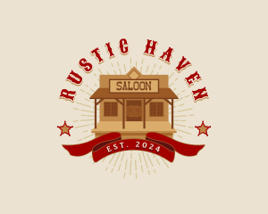 Western Saloon Bar logo design