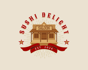 Western Saloon Bar logo design